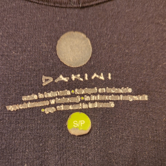 Dakini Sleeveless Jersey Knit Faux Wrap Dress Size S in Navy - Picture 3 of 7